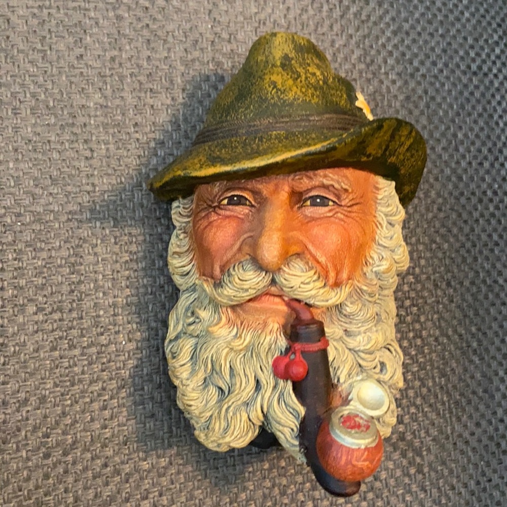 Bossons Vintage Tyrolean Man with Pipe Chalkware
